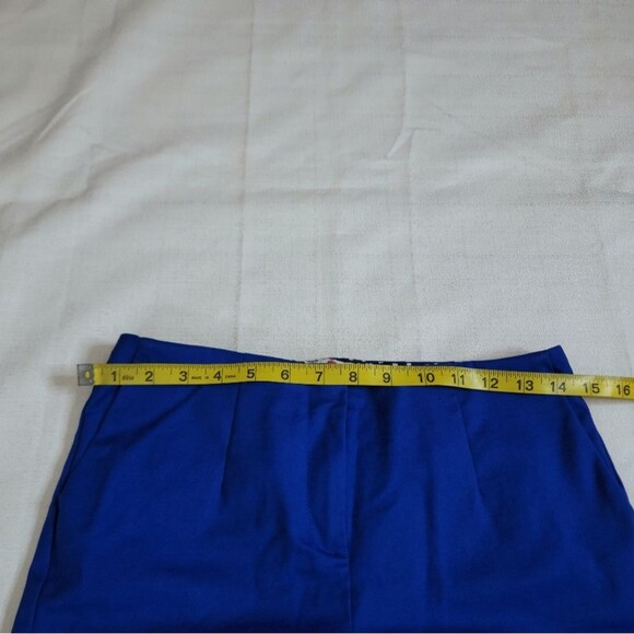 Boden Blue Kensington Turn Up Ankle Cuffed Trouser Pants Size 4 - Picture 7 of 10